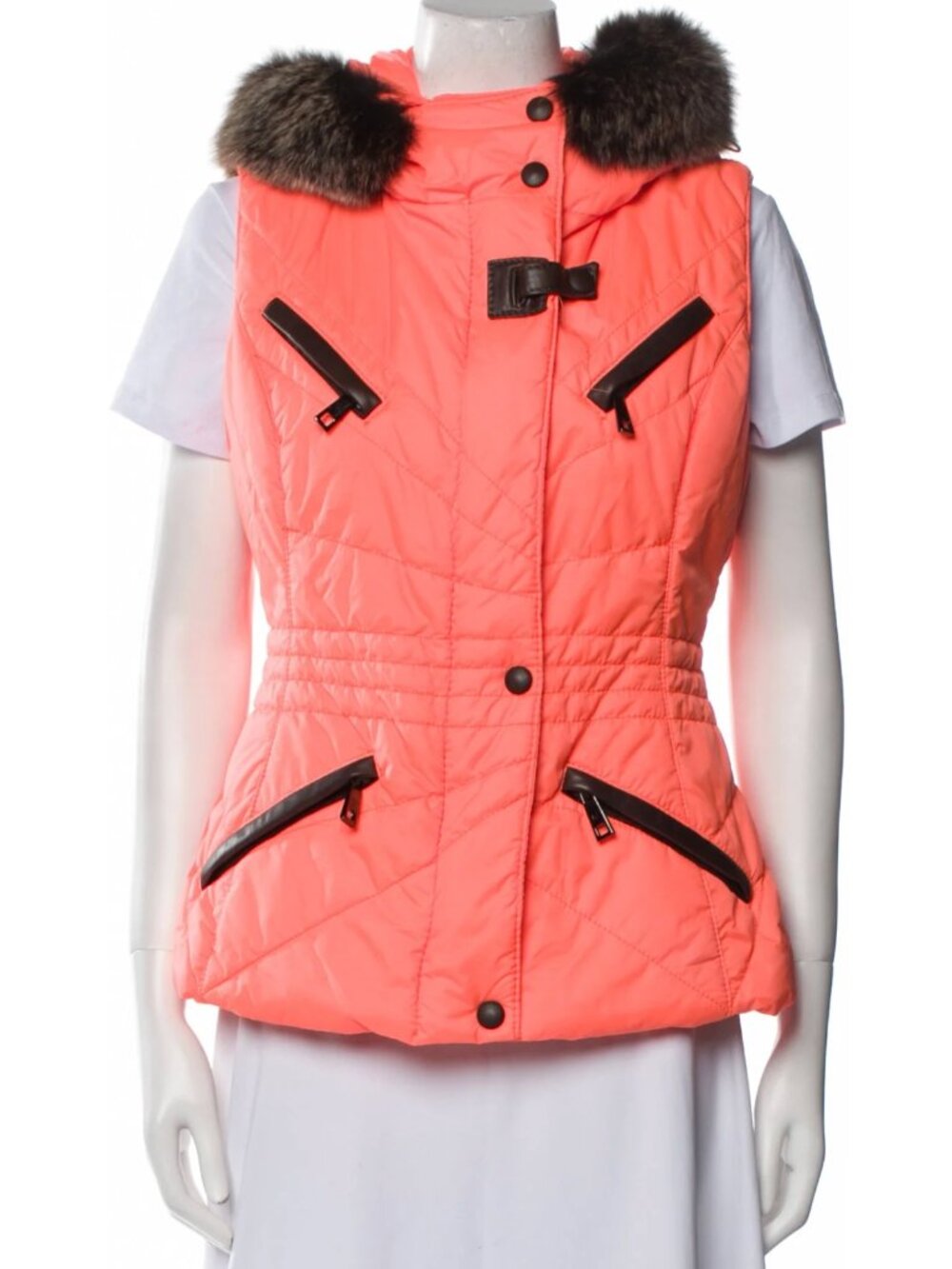 Gorski Apres Ski Vest BRIGHT ORANGE CORAL